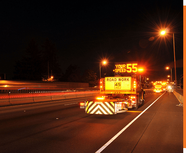 truck in front of lane