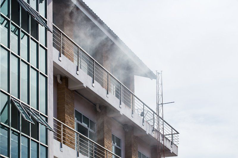 Smoke Coming Out on Building — Decatur, AL — J.W. Scott Construction Smoke Coming Out on Building — Decatur, AL — J.W. Scott Construction