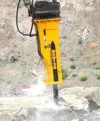 Excavator breaker attachment