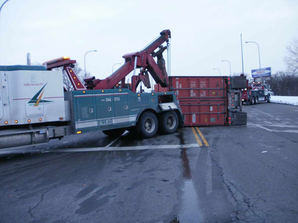 Truck Towing Service — Truck on Accident in Detroit, MI