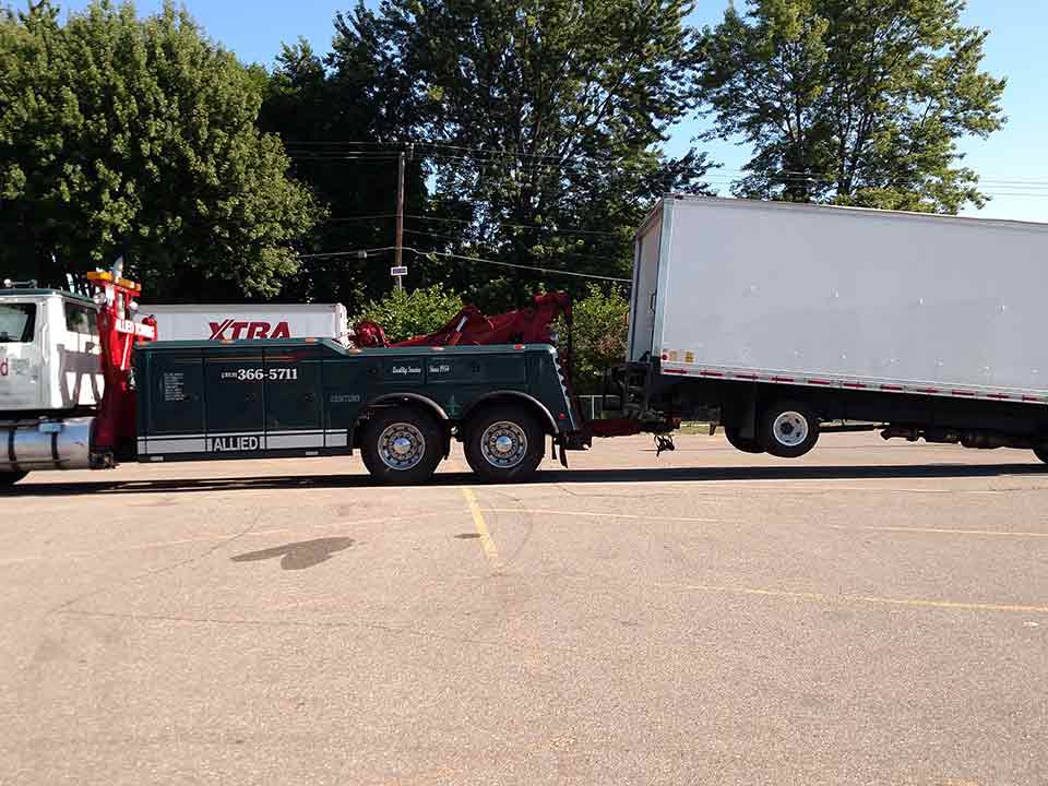 Request Tow Truck — Towing a Cargo Truck in Detroit, MI