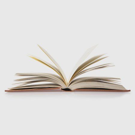 A417YK Open Book cut out on white background