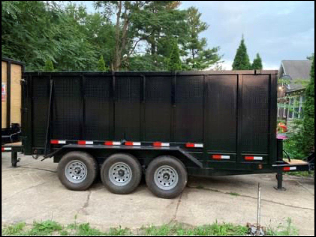 Black Dumpster — Detroit, MI — DJ's Dumpster Rentals