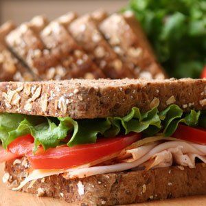 a sumptuous sandwich meal