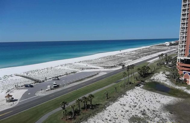Road along beach and ocean