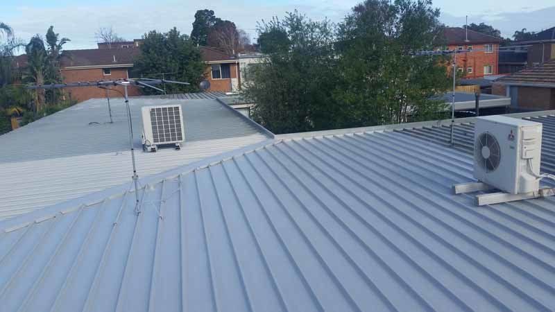 clean gray roof