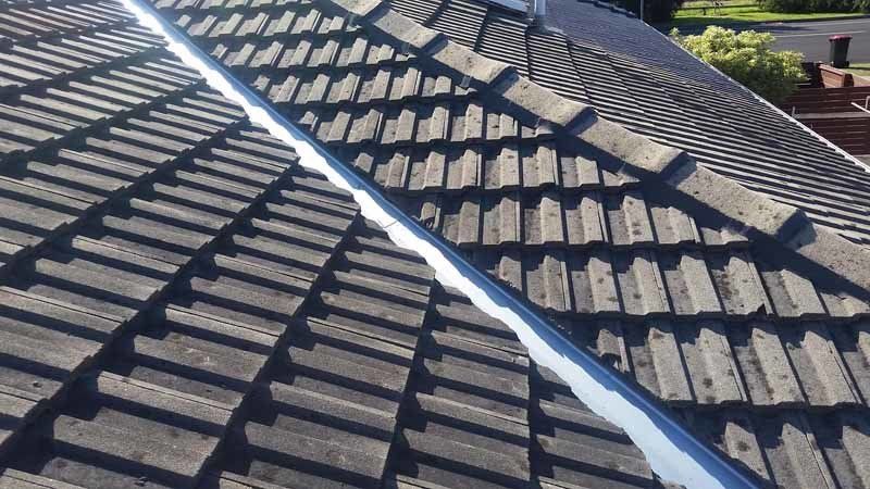 detail of restored roof