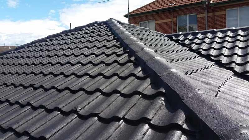 restored black roof