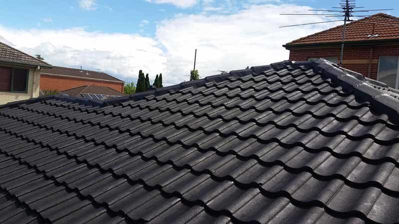 restored black roof