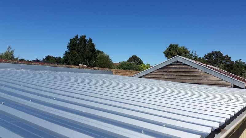 clean metal roof