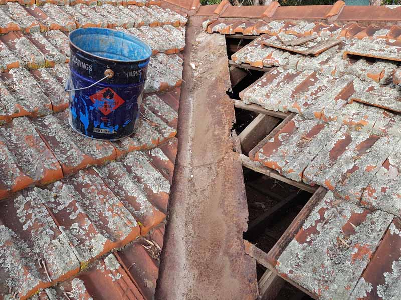 roof with holes in it