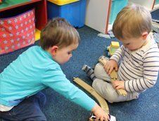 kids playing with toys
