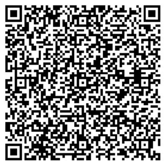 QR code, black and white matrix, contains encoded data, ready to be scanned.