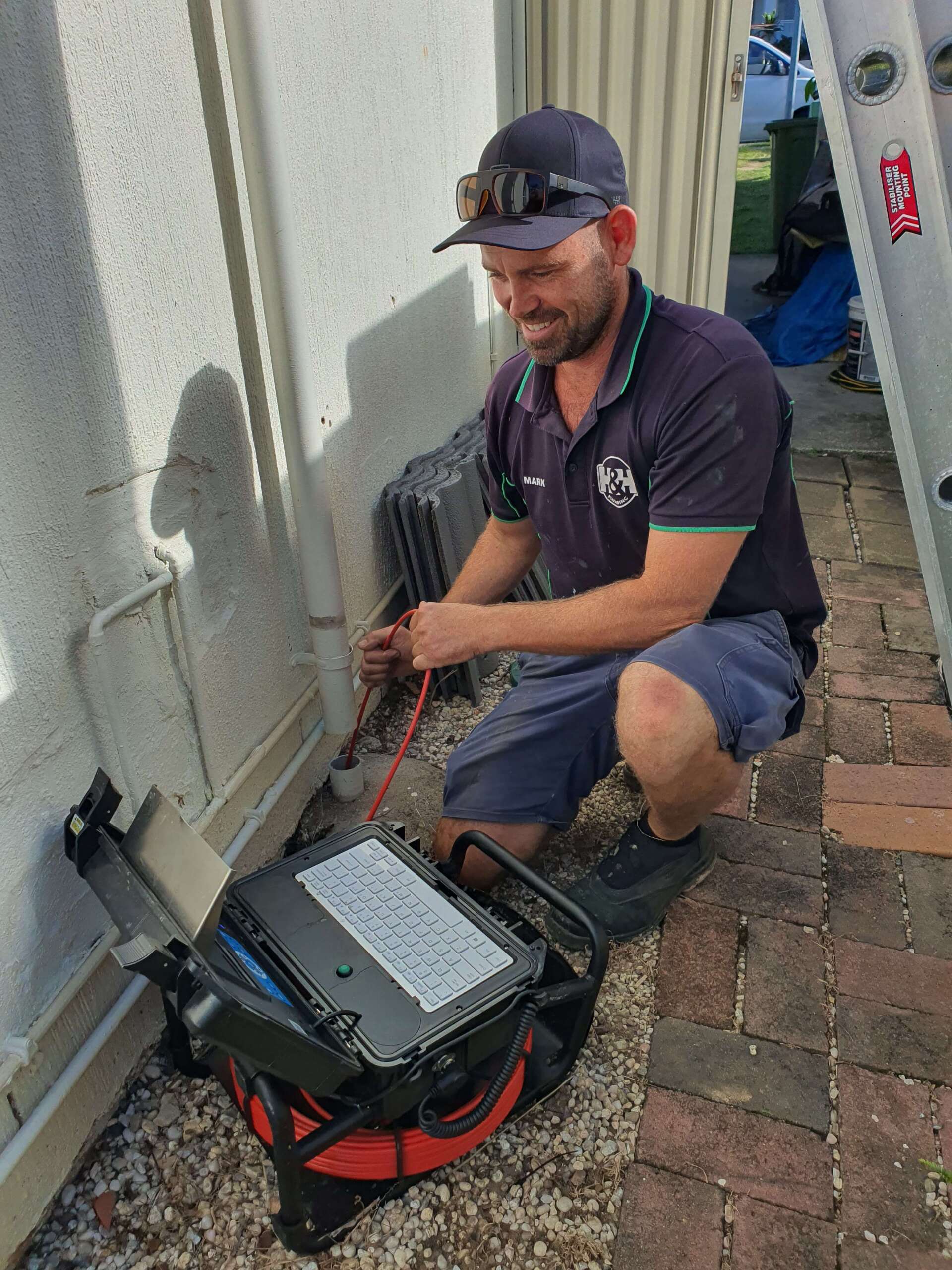 Blocked drain camera and locator in The Tweed | H&H Plumbing