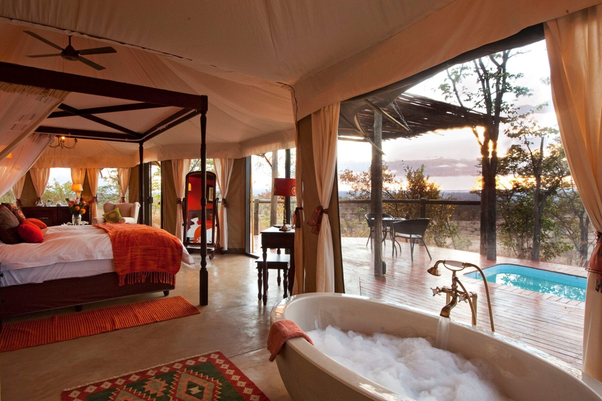 Luxury Tented Safari Lodge, Hemmingway Tent, Meru Safari Tent