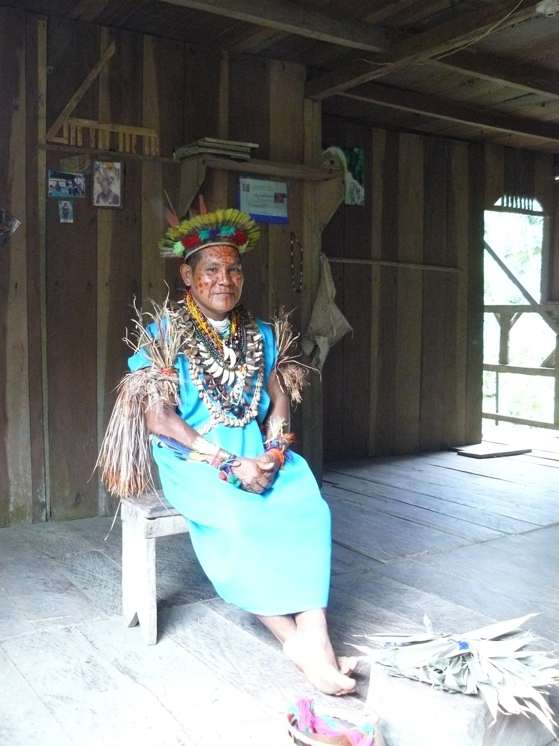 Ecuador, Amazon, Cuyabeno, Shaman