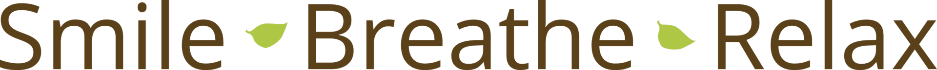 A blurry picture of the words `` smile breathe relax ''.