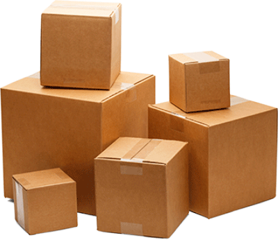 Ready when you are pile of cardboard boxes