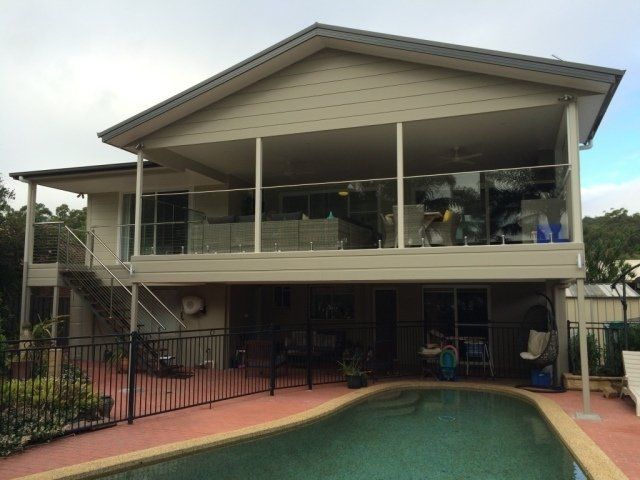 exterior of house and pool