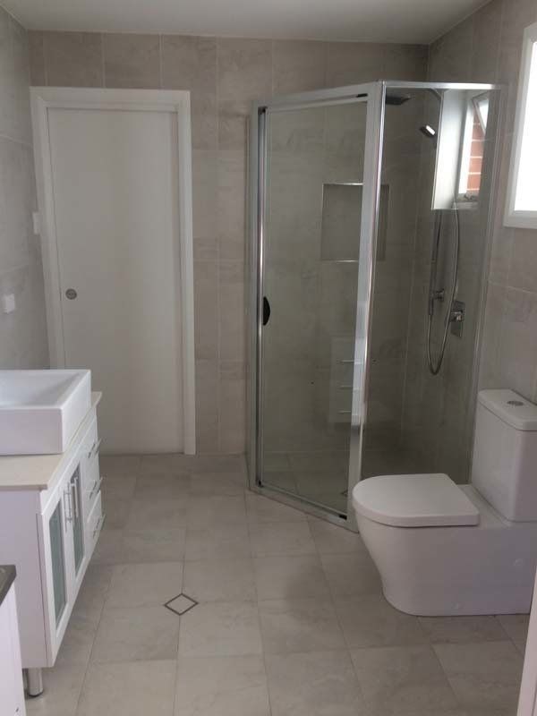 shower and toilet