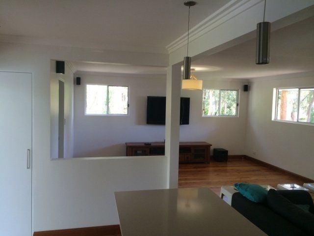 Kitchen with wood floor