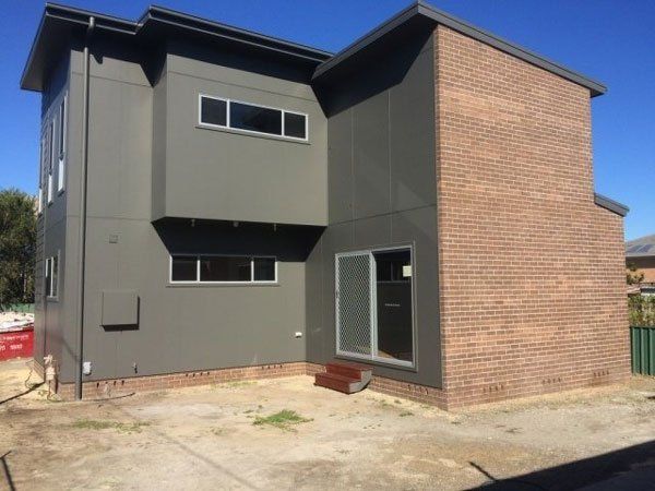 house with brick