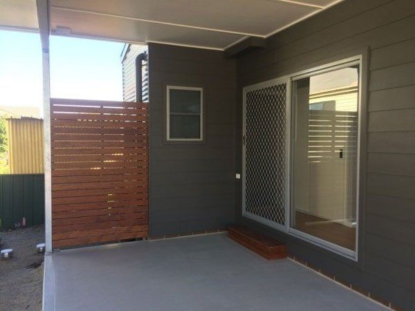patio of new house