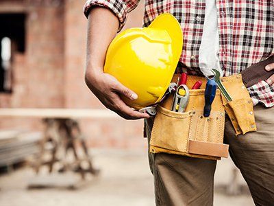 General Contractor — Contractor with Hard Hat and Toolbelt in Celina, Ohio General Contractor — Contractor with Hard Hat and Toolbelt in Celina, Ohio