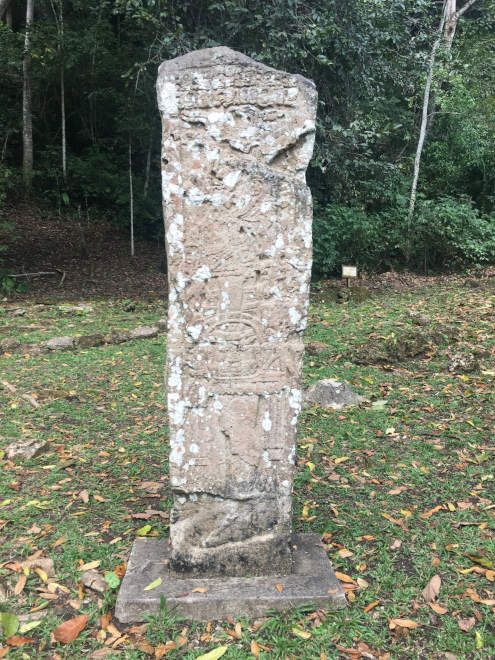 maya stelae calakmul mexico