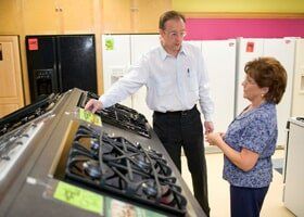 Salesman with Woman in Appliance Store - Appliance Sale in Newbury Park, CA