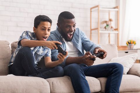 Father and Son Playing Console — Atascadero, CA — Atascadero Jewelry and Loan