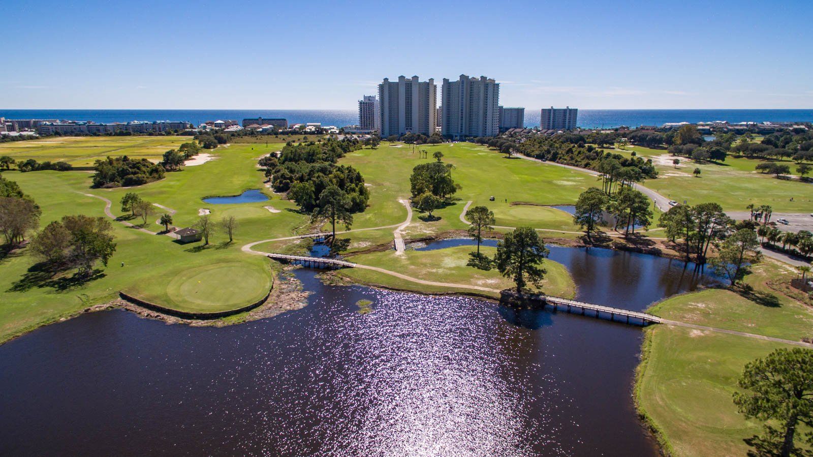 Seascape Condo Association aerial view taken from a drone
