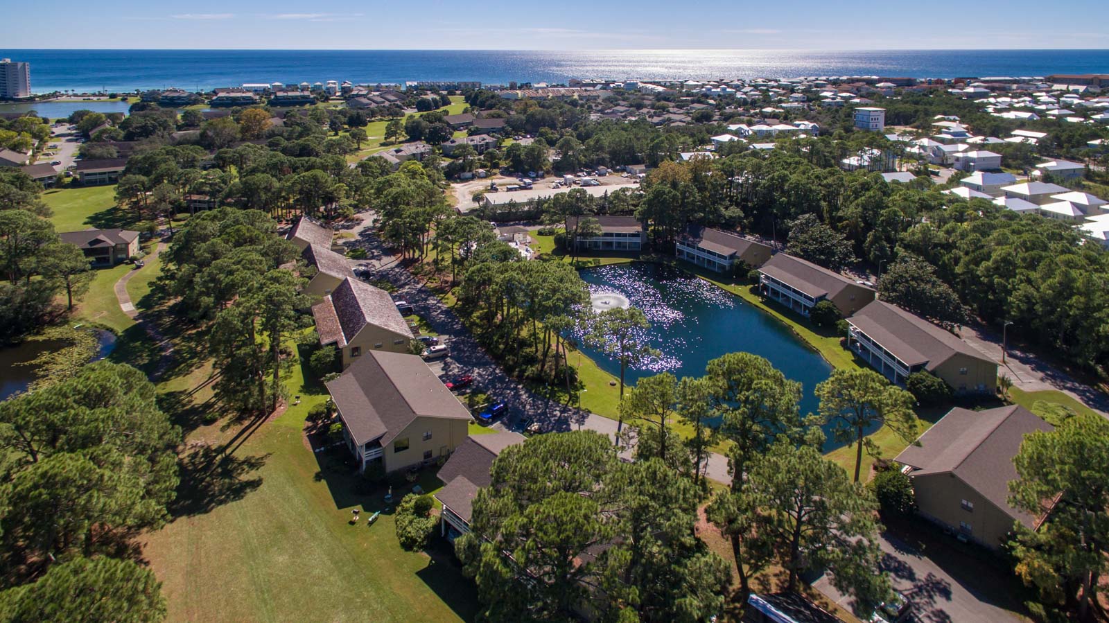 Seascape Condo Association aerial view taken from a drone