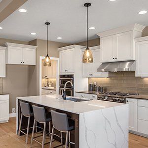 Kitchen With Pendant Lights — Nokomis, FL — Bay Pointe Kitchen and Bath