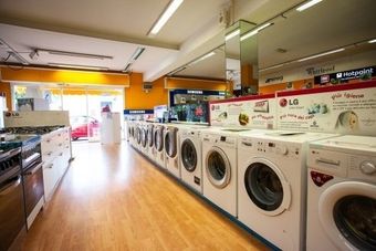lavatrice, cucina a gas