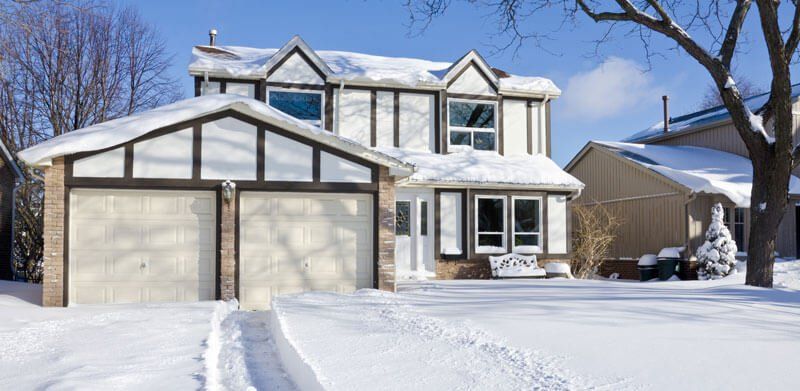 Snow Covered Garage photo