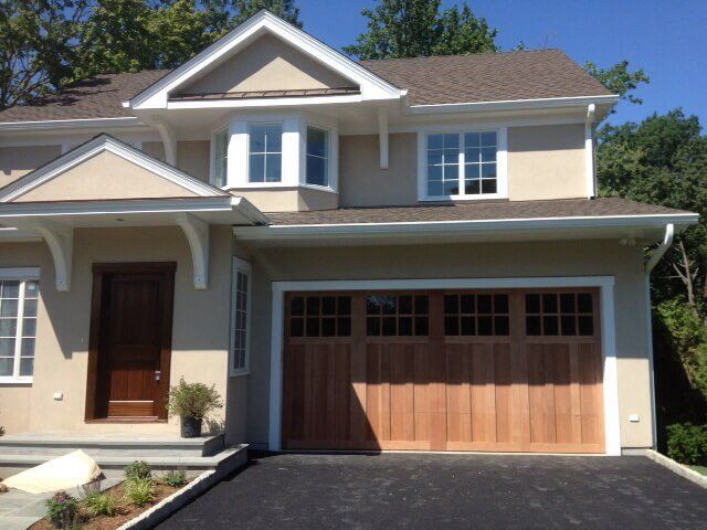 Classic Garage Door Featuring Large Windows