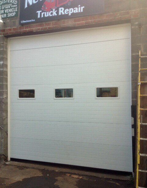 Commercial Garage Door at Truck Repair Shop