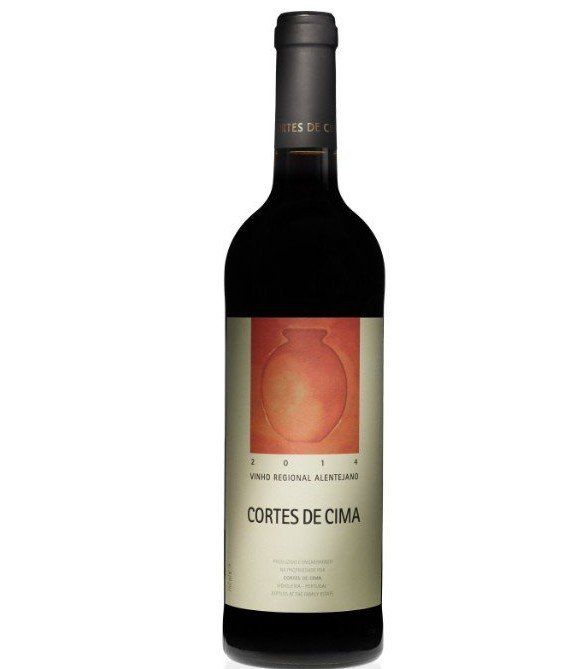Bottle of red wine,