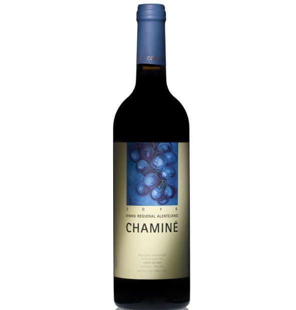 Bottle of red wine,