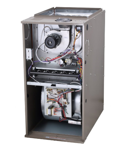 Bosch BGS80 Non-Condensing Gas Furnace (Inside View) - Berry Mechanical Heating & Air Conditioning Service in Georgetown, MA