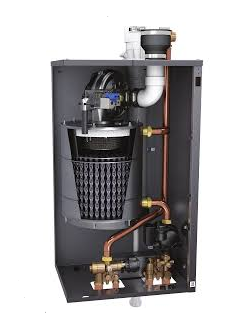 Lochinvar EPIC Combination Gas Boiler & Space Heater (Internal View) - Berry Mechanical Heating and Air Conditioning Service in Georgetown, MA