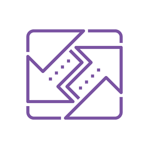 Arrows ascending and descending vector