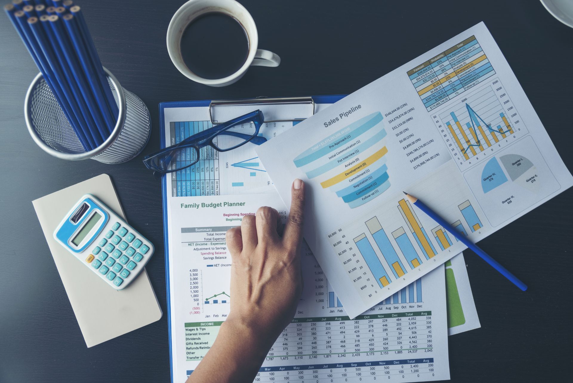 documenti commerciali di un'azienda