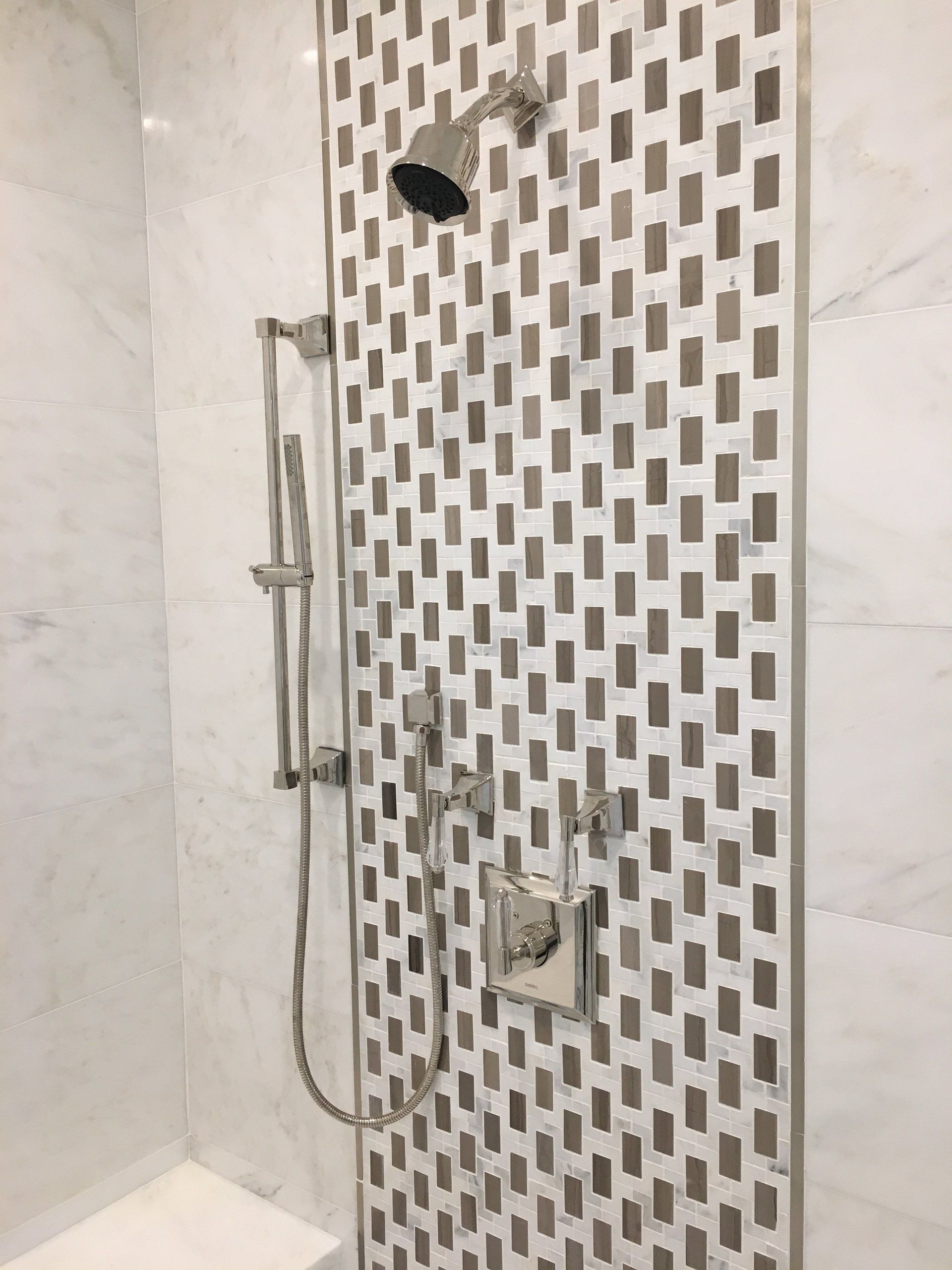 Pool tile in Shower Woodbury, NY