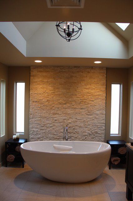 Bathroom with tiling