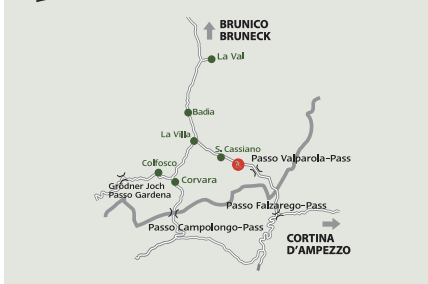 Alta Badia cross country ski map Alta Badia cross country ski map