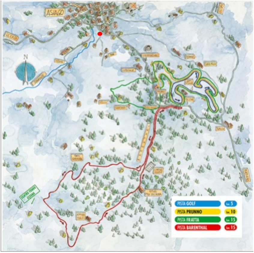 Asiago cross country ski map Asiago cross country ski map