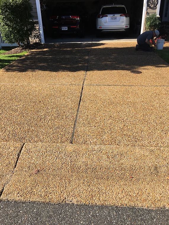 exposed aggregate concrete residential