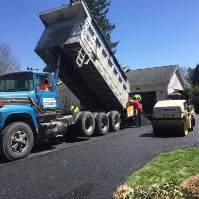 Paving vehicle — paving contractors in Butler, PA Paving vehicle — paving contractors in Butler, PA